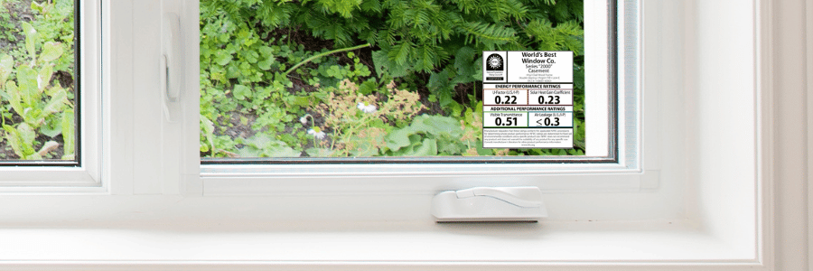 Window with Energy Performance Label